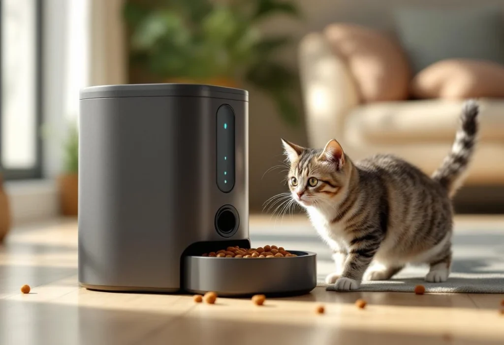 Distributeur électronique de croquettes pour chat : comment faciliter la vie de votre félin