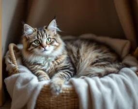 Accessoirisez votre chat avec élégance grâce à nos niches et paniers raffinés