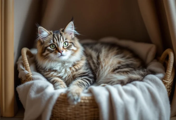 Accessoirisez votre chat avec élégance grâce à nos niches et paniers raffinés