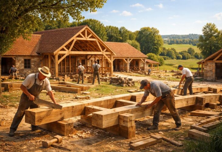 Construire vos écuries et bâtiments agricoles avec des artisans charpentiers en Loire