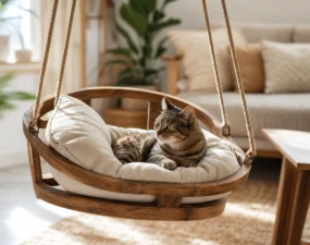 Tout savoir sur la balançoire pour chat : confort, installation et idées déco